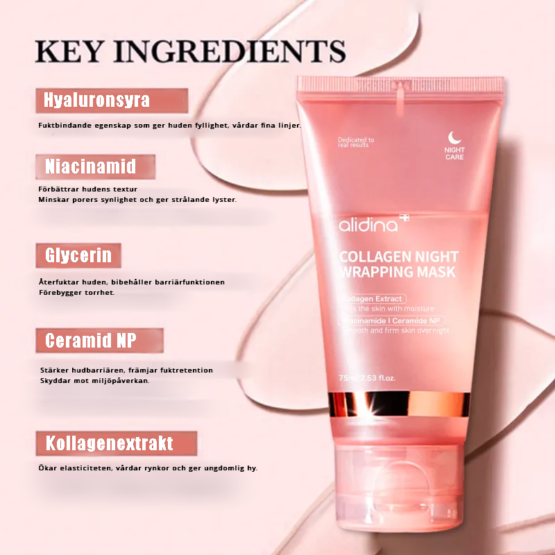 alidina - Kollagen Nattmask Glow-Boost